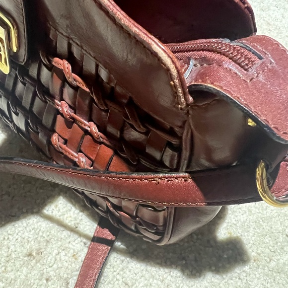 VINTAGE ETIENNE AIGNER WOVEN LEATHER CROSSBODY BAG - Picture 9 of 9